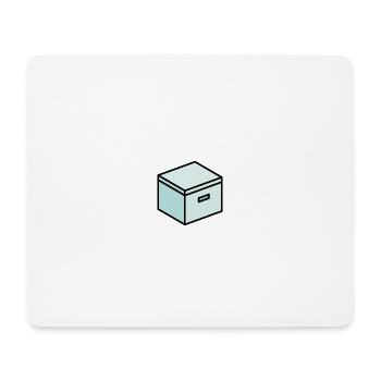 Petite boîte/petit carton - Tapis de souris (format paysage) - blanc - Devant