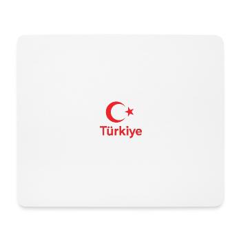 Türkische Stern-Crescent Kunst - Mousepad (Querformat) - Weiß - Vorne