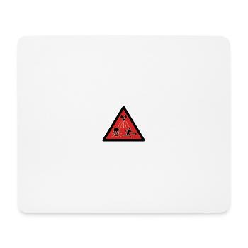 Radioactive new pictogram - Mouse Pad (horizontal) - white - Front