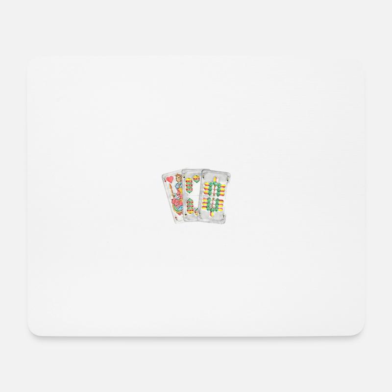 Watten Wattn Maschine - Mousepad (Querformat) - Weiß