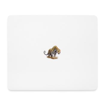 Full-length caricatured cheetah design - Mouse Pad (horizontal) - white - Front