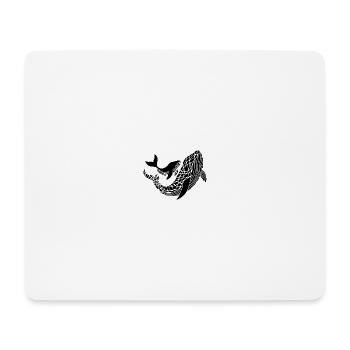 Walfamilie - Mousepad (Querformat) - Weiß - Vorne