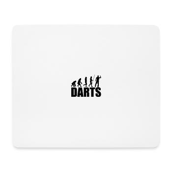 Fléchettes Sports Fun - Tapis de souris (format paysage) - blanc - Devant
