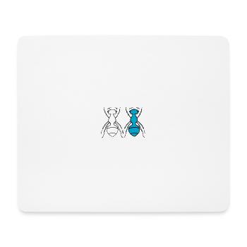 Ant Duo - Mousepad (Querformat) - Weiß - Vorne