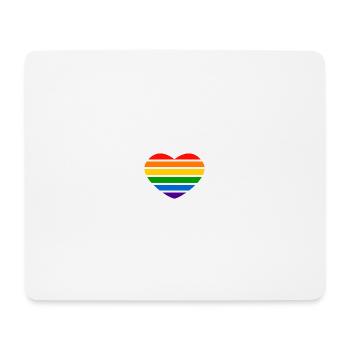 Heart - Rainbow - Mouse Pad (horizontal) - white - Front