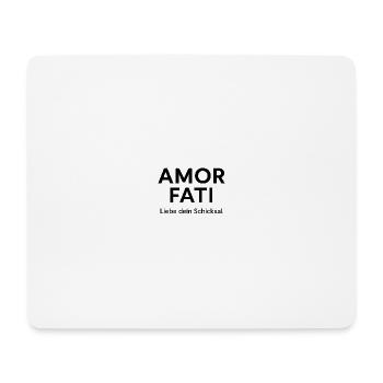 Amor Fati T-Shirt Stoïc - Tapis de souris (format paysage) - blanc - Devant