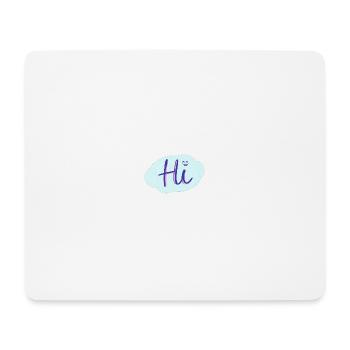 Hi - Mousepad (Querformat) - Weiß - Vorne