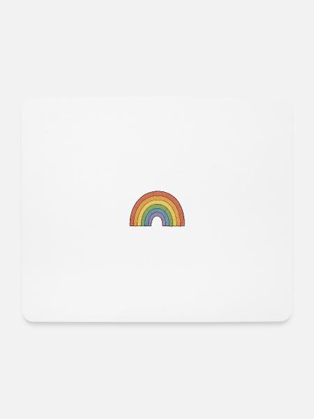 TINY ACTIVISTS | Regenbogen - Mousepad (Querformat) - Weiß