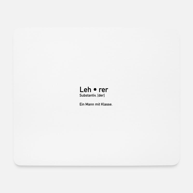 Lehrer - Mousepad (Querformat) - Weiß