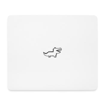 crocodile - Tapis de souris (format paysage) - blanc - Devant