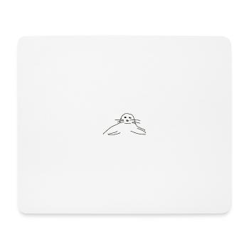phoques phoques phoques animaux - Tapis de souris (format paysage) - blanc - Devant