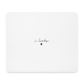 i liebs schriftzug - Mousepad (Querformat) - Weiß - Vorne