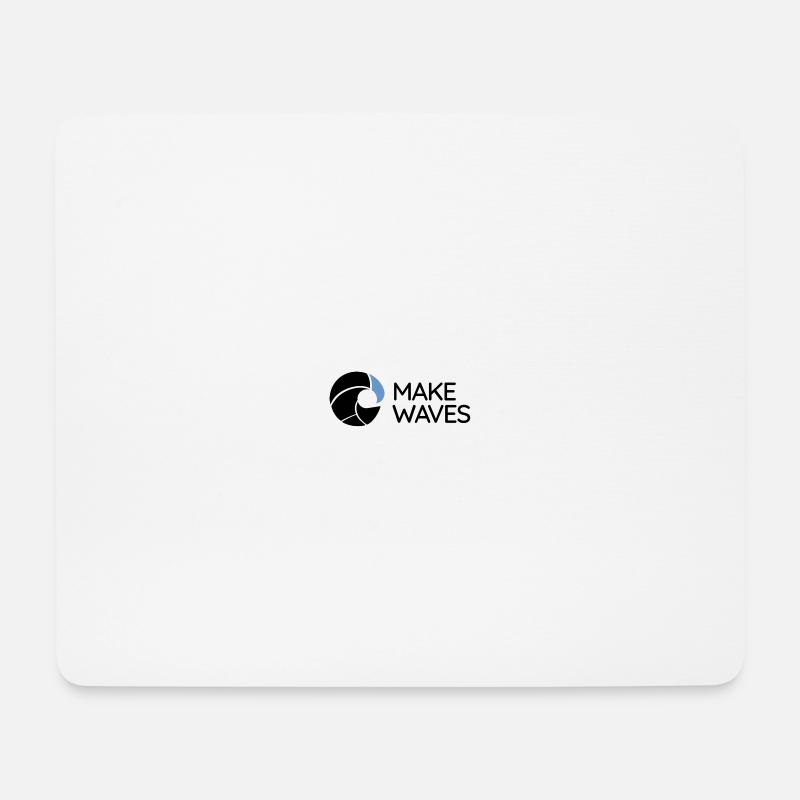 Welle – Wellen erzeugen - Mousepad (Querformat) - Weiß