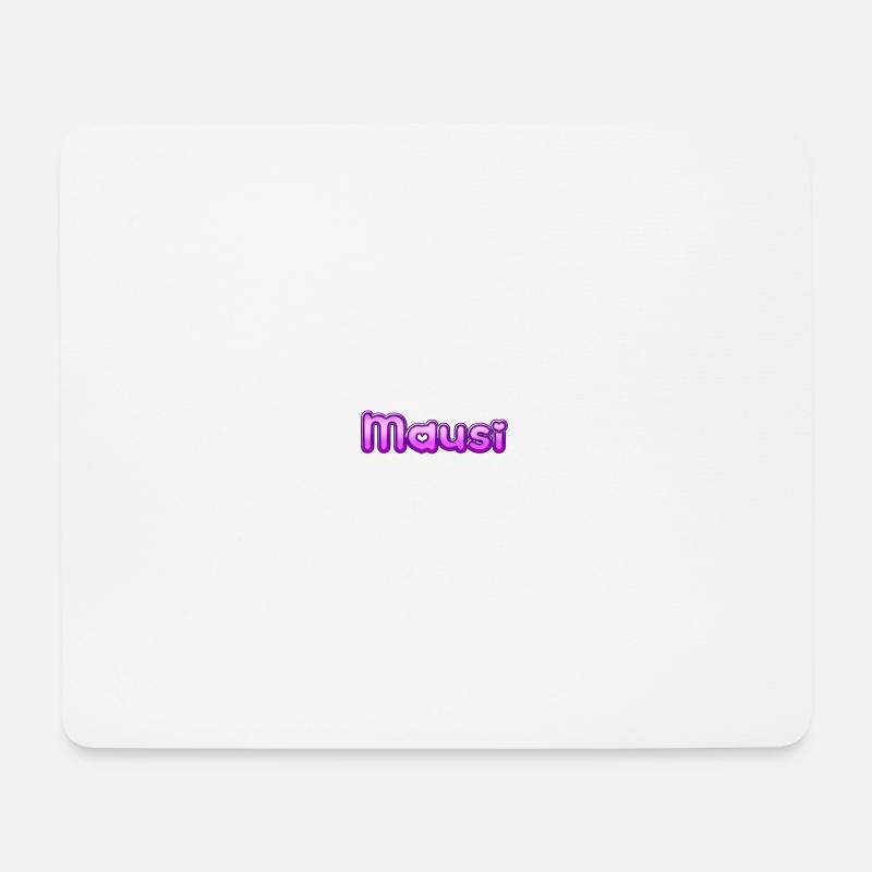 Text Mausi - Mousepad (Querformat) - Weiß