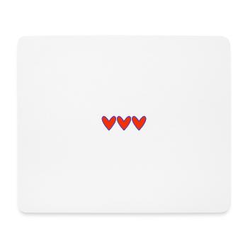 VALENTINSTAG. Junggesellinnenabschied. ICH LIEBE DICH. ICH LIEBE DICH. LIEBE - Mousepad (Querformat) - Weiß - Vorne