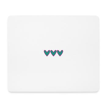 HEART. HEARTS. VALENTINE'S DAY. LOVE. LOVE. COUPLE. - Mouse Pad (horizontal) - white - Front