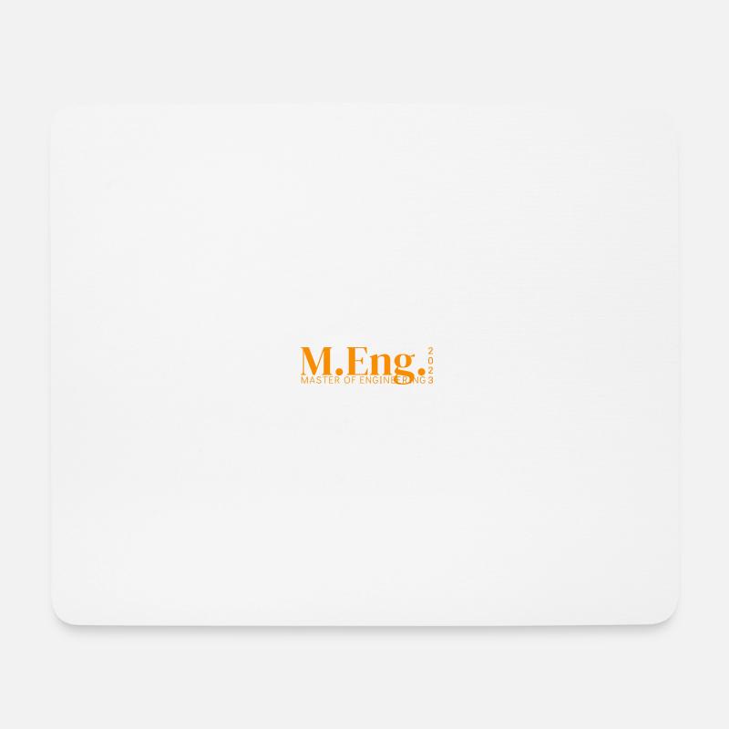 M.Eng. - MASTER OF ENGINEERING 2023 - Mousepad (Querformat) - Weiß
