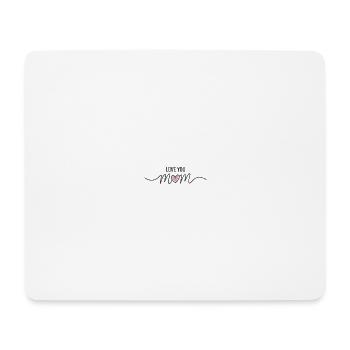 Love You Mom Cute Heart Gift Shirt - Mouse Pad (horizontal) - white - Front