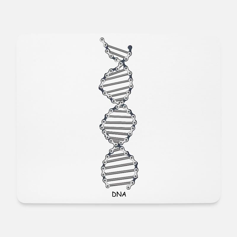 Fahrrad-DNA - Mousepad (Querformat) - Weiß