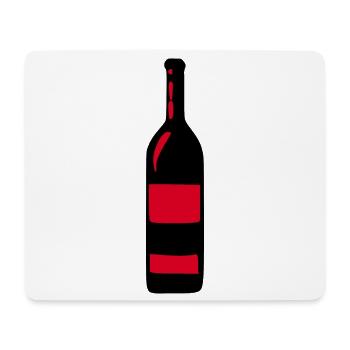 Wine Wine Bottle Red Wine Gift Wine Lover - Mouse Pad (horizontal) - white - Front