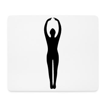 Yoga Silhouettes Black - Mouse Pad (horizontal) - white - Front