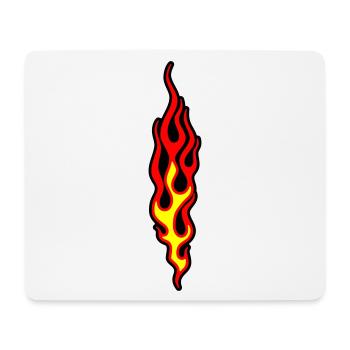 flammen - Mousepad (Querformat) - Weiß - Vorne