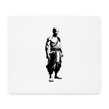 Shaolin Mönch - Kampfsport Sticker - Mousepad (Querformat) - Weiß - Vorne