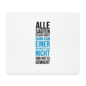 Innovation Spruch neue Wege clever geht nicht - Mousepad (Querformat) - Weiß - Vorne