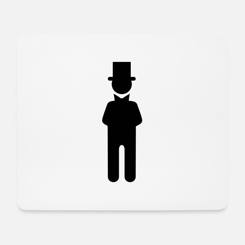 Bräutigam / groom (1c) - Mousepad (Querformat) - Weiß