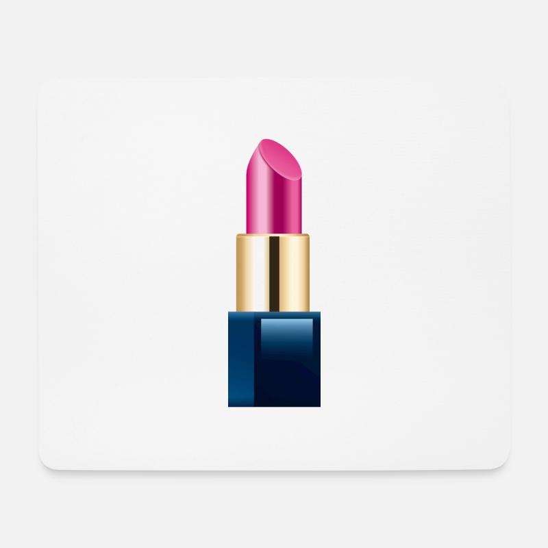 Smiley Lipstick - Mousepad (Querformat) - Weiß