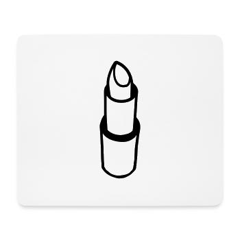 lipstick design - Mousepad (Querformat) - Weiß - Vorne