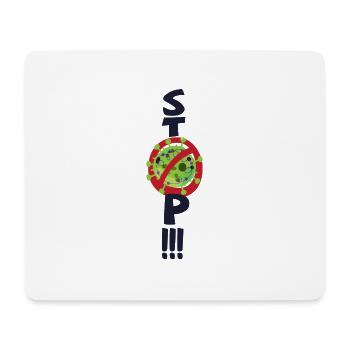 Stoppen Sie den Virus - Mousepad (Querformat) - Weiß - Vorne