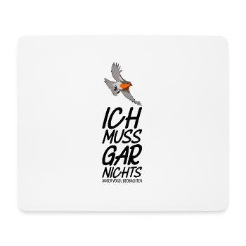 Vogelbeobachtung Vögel Beobachten Birding Vogel - Mousepad (Querformat) - Weiß - Vorne