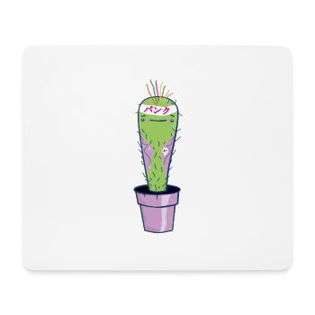 Punkrock kawaii Kaktus. - Mousepad (Querformat) - Weiß - Vorne