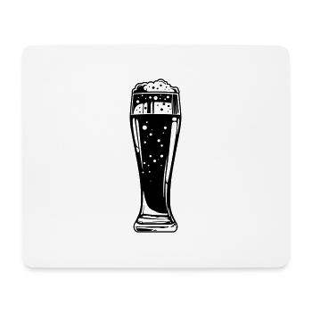 Beer - Mouse Pad (horizontal) - white - Front