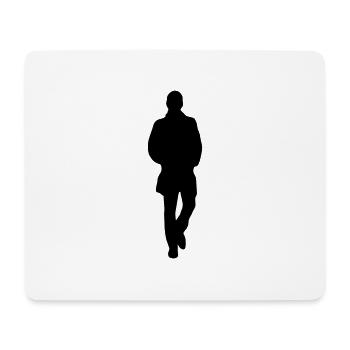 continuez à marcher (vous) - Tapis de souris (format paysage) - blanc - Devant
