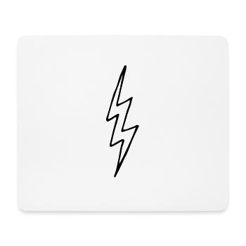 Blitz - Mousepad (Querformat) - Weiß - Vorne