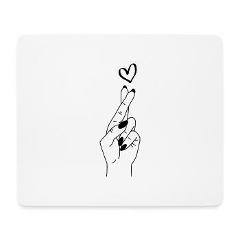 Hand - Mouse Pad (horizontal) - white - Front