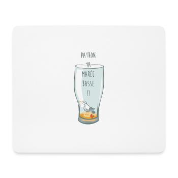 Marée basse - Tapis de souris (format paysage) - blanc - Devant