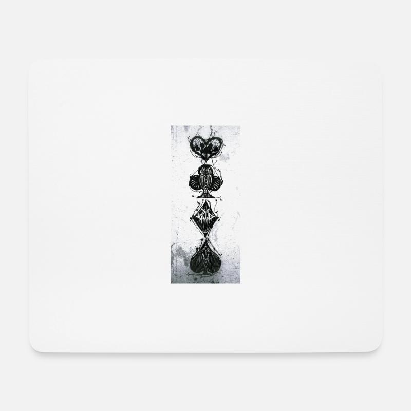 SkatDunkel - Mousepad (Querformat) - Weiß