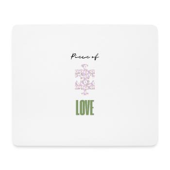 Daisy Puzzle Liebe Muster - Mousepad (Querformat) - Weiß - Vorne