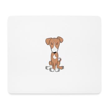 Podenco mixed , animal welfare, dog from Spain - Mouse Pad (horizontal) - white - Front