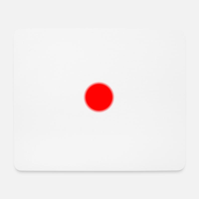 Rot - Mousepad (Querformat) - Weiß