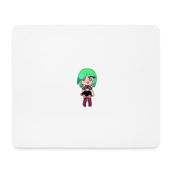 Gacha Anime - Tapis de souris (format paysage) - blanc - Devant