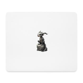 Monster on Stone 2 - Mousepad (Querformat) - Weiß - Vorne