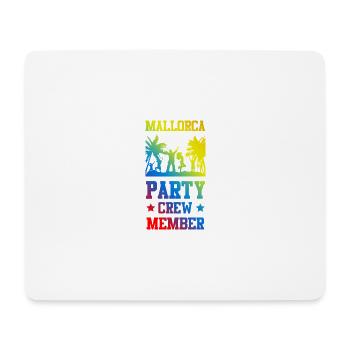 Mallorca Party Crew - Mousepad (Querformat) - Weiß - Vorne