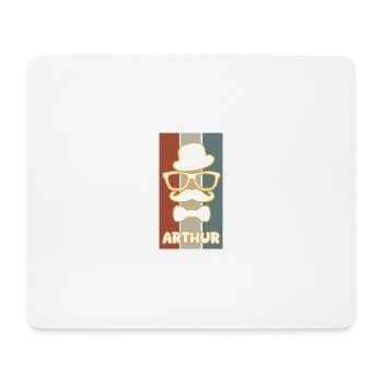 Nom Arthur - Tapis de souris (format paysage) - blanc - Devant
