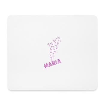 Maria - Tapis de souris (format paysage) - blanc - Devant