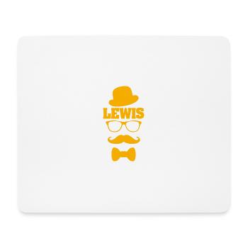 Prénom Lewis - Tapis de souris (format paysage) - blanc - Devant