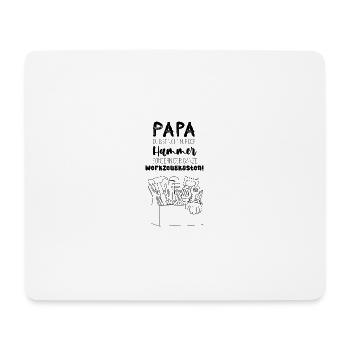 Papa, tu n’es pas juste la chemise drôle de Hammer - Tapis de souris (format paysage) - blanc - Devant